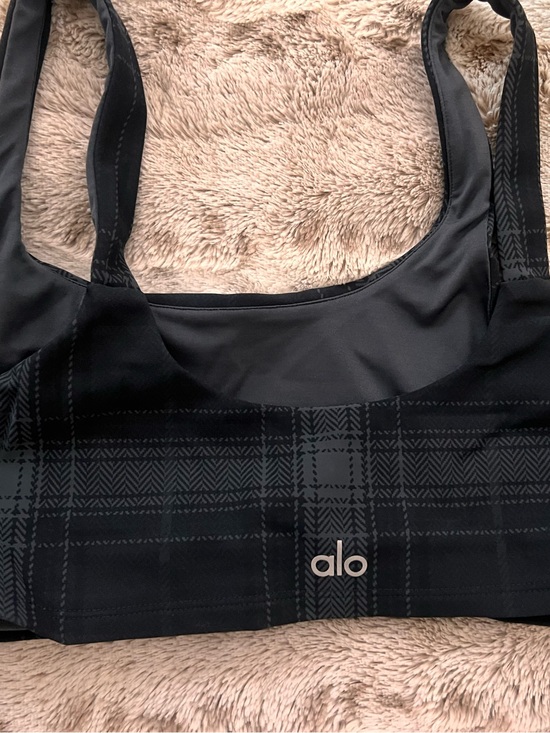 ALO Yoga Other - Black Plaid Stretch Bralette – Women Intimates & Sleepwear